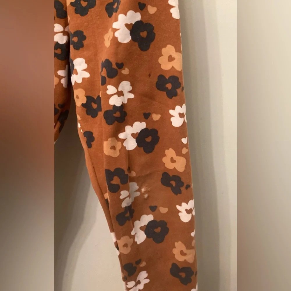 Carter's Brown Floral Print Kids Leggings